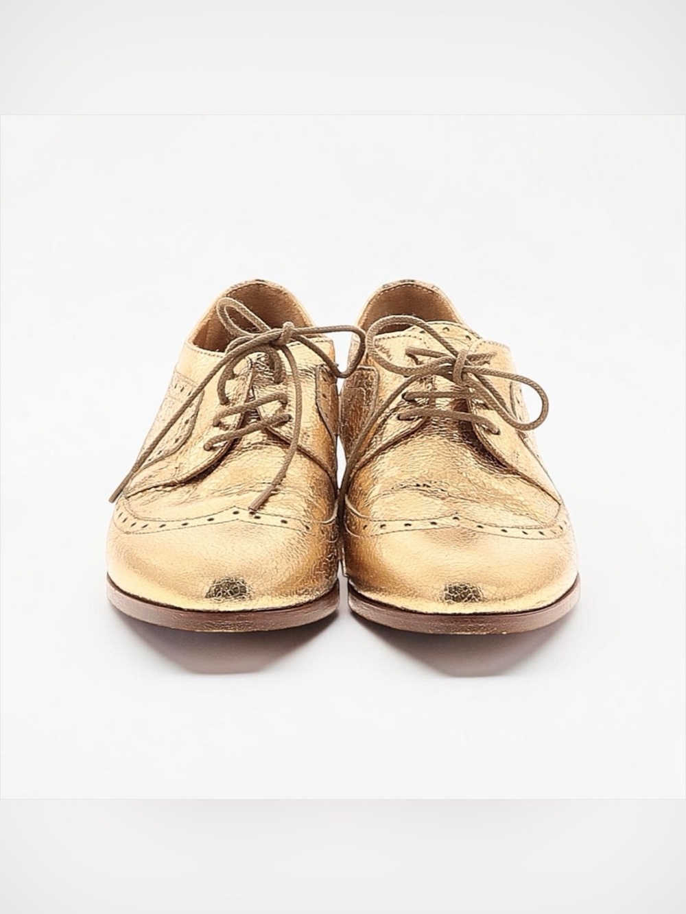 Sézane Paul Derbies in Gold FR 37 / US 6 - Picture 9 of 10